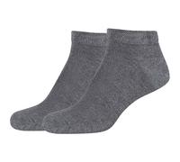 2er Pack camano Soft Bamboo Sneakersocken 9700 - dark grey melange 39-42