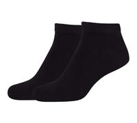 2er Pack camano Soft Bamboo Sneakersocken 9999 - black 35-38
