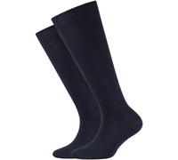 Camano Jungen 3902 Kniestrümpfe, Blau (Navy 0004), 35-38 (2er Pack)