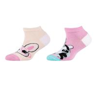 2er Pack camano Soft Baumwolle Sneakersocken Kinder 4131 - lilac chiffon 23-26