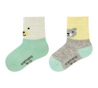 2er Pack camano Soft Bio-Baumwoll Baby-Socken 1201 - offwhite 15-18