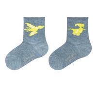 2er Pack camano Soft Bio-Baumwoll Patterned Baby-Socken 5300 - stone melange 23-26