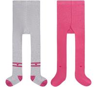 Strumpfhose CAMANO "Kinder Strumpfhose ca-soft - Lurex 2er Pack", Mädchen, Gr. 110/116, fog melange, 78% Baumwolle, 20% Polyamid, 2% Elasthan, Strumpfhosen Strumpfhose (60408735-110) fog melange