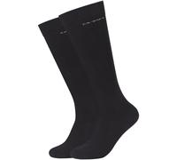 Camano Kniestrümpfe CA-SOFT 2er-Pack Damen Schwarz Größe 43-46