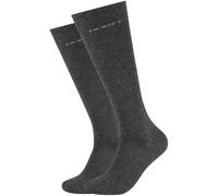 Camano Herren Kniestrümpfe Ca-Soft - 2 Paar - Anthrazit - Größe 43-46