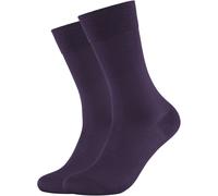 2er Pack camano Soft Mercerised Business Crew Socken Herren 4985 - nightshade 43-46