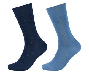 2er Pack camano Soft Mini Dots Crew Socken Herren 5310 - infinity 39-42