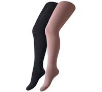 2er Pack camano Soft Originals Baumwolle Strumpfhosen Kinder 5997 - navy + fuchsia 152/164