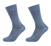 2er Pack camano Soft Shadow Stripe Crew Socken Herren 5310 - infinity 39-42
