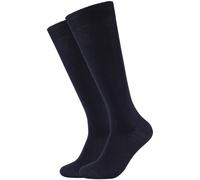 2er Pack camano Soft Tex Wool Kniestrümpfe 5999 - navy 39-42