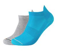 2er Pack camano Sport Multifunktions-Sneakersocken 6500 - turquoise 43-46