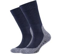 2er Pack camano Sport Pro Tex Baumwoll Crew Funktionssocken Kinder 5801 - blue 31-34
