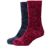 camano Socken im 2er-Pack Modell 'WOMEN SUSTAINABLE COSY' in Bordeaux, Größe 39-42