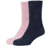2er Pack camano Sustainable Cosy Crew Socken Damen 5577 - dark saphire 39-42