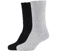 camano Socken mit elastischem Bund Modell 'Socks cosy sustainable' im 2er-Pack in Black, Größe 35-38
