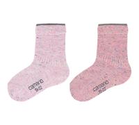 2er Pack camano Tweed Baumwoll Baby-Socken 4253 - blush mix 23-26