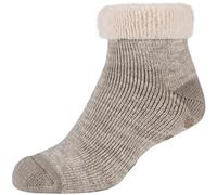 2er Pack camano Warm-Up Antirutsch Quarter Socken Damen 1901 - taupe 39-42