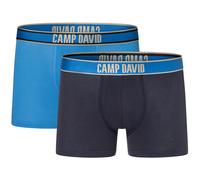 Boxershorts CAMP DAVID "casual", Herren, Gr. XXL, blau (paris blau), Obermaterial: 95% Baumwolle, 5% Elasthan, Unterhosen, mit elastischem Bund (18070707-XXL) paris blau