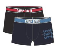 Boxershorts CAMP DAVID "casual", Herren, Gr. XXL, blau (night sky mix), Obermaterial: 95% Baumwolle, 5% Elasthan, Unterhosen, mit elastischem Bund (95998160-XXL) night sky mix