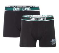 Boxershorts CAMP DAVID "casual", Herren, Gr. M, race schwarz, Obermaterial: 95% Baumwolle, 5% Elasthan, unifarben, Unterhosen, mit elastischem Bund (81857157-M) race schwarz