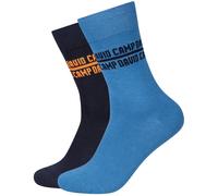 2er Pack CAMP DAVID Casual Legend Crew Socken Herren 5455 - paris blue 43-46