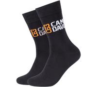 2er Pack Camp David Casual Legend Crew Socken Herren 9999 - black 39-42