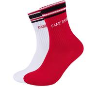 2er Pack CAMP DAVID Cushioned Short Tennissocken Herren 3115 - tomato puree 43-46