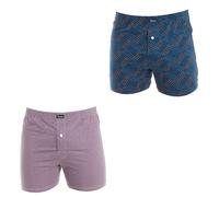 2er-Pack Essential-Boxershorts mit Gummiband, Modell A0100 für Herren. EU 52