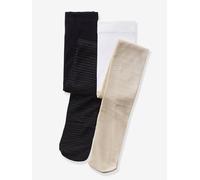2er-Pack festliche Mädchen Feinstrumpfhosen beige Gr. 35/38 von Vertbaudet