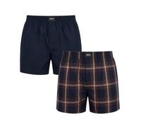 2er-Pack Herren Popeline Pyjama-Shorts 50515464 M