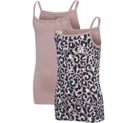 2er Pack hummel hmlCAROLINA Träger-Top Mädchen woodrose/black iris 110/116