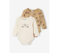 2er-Pack Jungen Baby Langarm-Bodys Disney WINNIE PUUH cappuccino Gr. 80