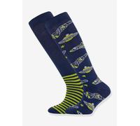 2er-Pack Kniestrümpfe Raumschiffe Ewers Jungen dunkel blau Gr. 27/30