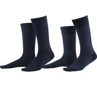 2er-Pack Living Crafts Bio-Herren-Socken 'Arni' navy, Gr. 39/42