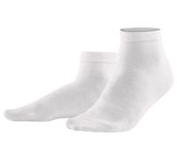 2er-Pack Living Crafts Bio-Herren-Socken "Curt" weiß, Gr. 43/46