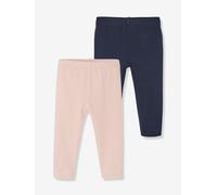 Vertbaudet 2er-Pack Mädchen Baby Leggings Basic