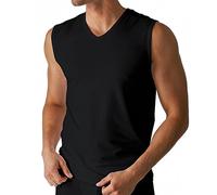 2er Pack Mey Herren Muskel-Shirt - Größe 8 - Schwarz - Tank Top - V-Ausschnitt - Unterhemd ohne Arm - Bi-elastisch - Kühlender Effekt - 46037 Dry Cotton