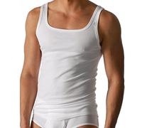 2er Pack Mey Herren Unterhemd - Noblesse 2800 - Weiß - Größe 6 - Shirt aus Reiner Baumwolle - Tank Top ohne Seitennähte - Feinripp - Maschinenwäsche bis 95 Grad
