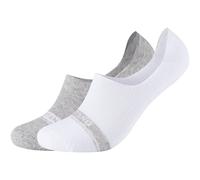2er Pack Mustang True Denim Baumwolle Füßlinge Herren 1001 - white mix 43-46