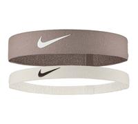 2er Pack NIKE Flex Headband Damen 253 - mink brown/sail/white