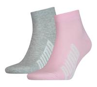 2er Pack PUMA BWT Lifestyle Quarter Socken rose water 35-38