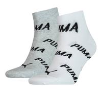 2er Pack PUMA BWT Quarter Socken white/grey/black 43-46