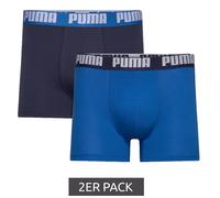 2er Pack PUMA Everyday Basic Boxer Herren Boxer-Shorts Baumwoll-Unterhose 521015001 691 Schwarz/Grau-meliert XL
