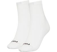 PUMA Women's Heart Logo Recycled Cotton Sock, White/Black, 39-42 (2er Pack)
