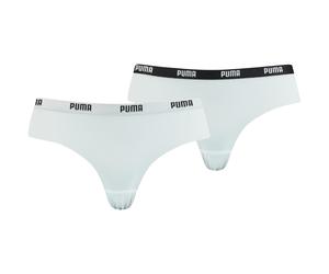 2er Pack PUMA Microfiber Brazilian Slip Damen white L