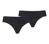 PUMA Damen String Unterwäsche, Schwarz, L (2er Pack)