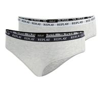 Replay Damen Slip 2er-Set, N288 (Grau), L
