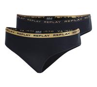 2er Pack REPLAY Slips Damen N289 - black/gold L