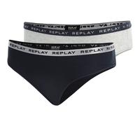 2er Pack REPLAY Slips Damen N291 - black/silver/black L