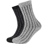 2er Pack s.Oliver Cosy Rib Crew Socken 9700 - dark grey melange 43-46